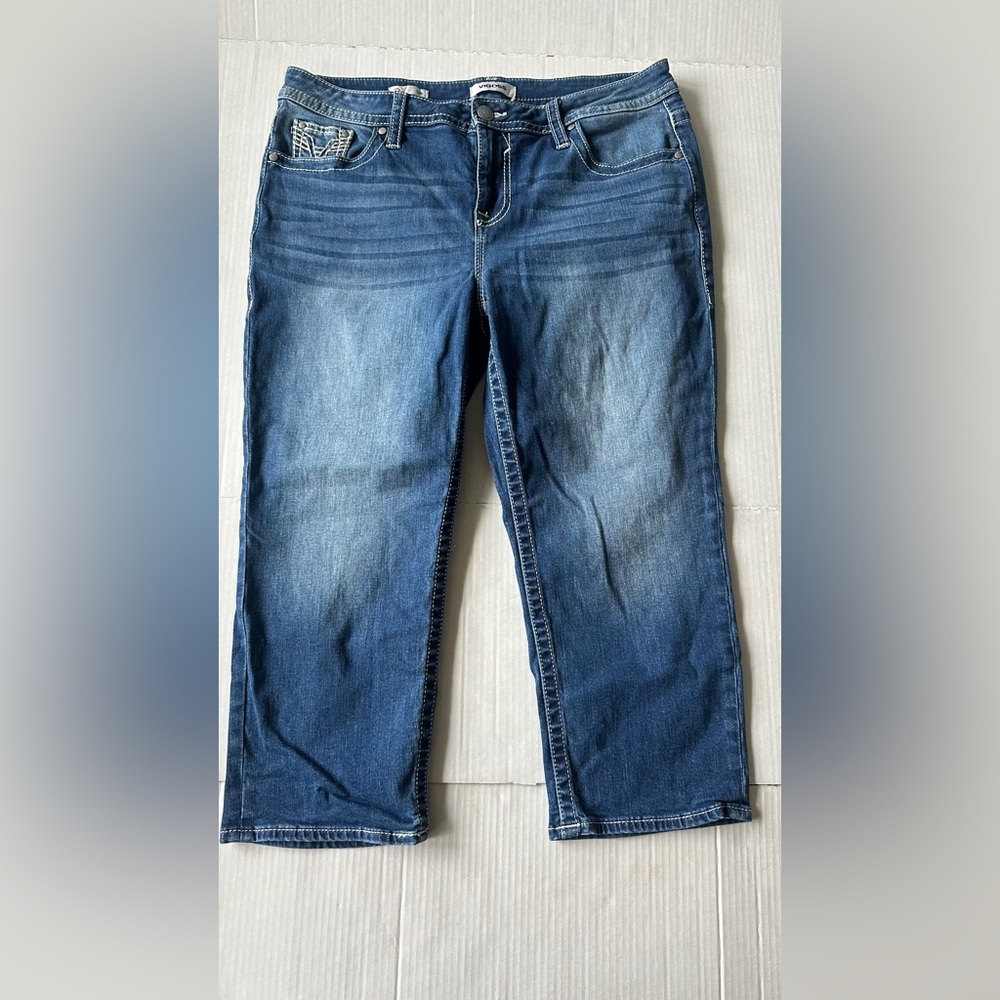 Vigoss‎ Womens Jeans s 16 Heritage Fit Denim Capri Jeans 36”